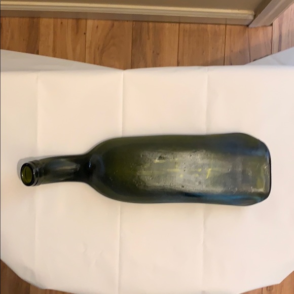 Handmade Amber Wine Bottle Spoon Rest - Picture 2 of 2